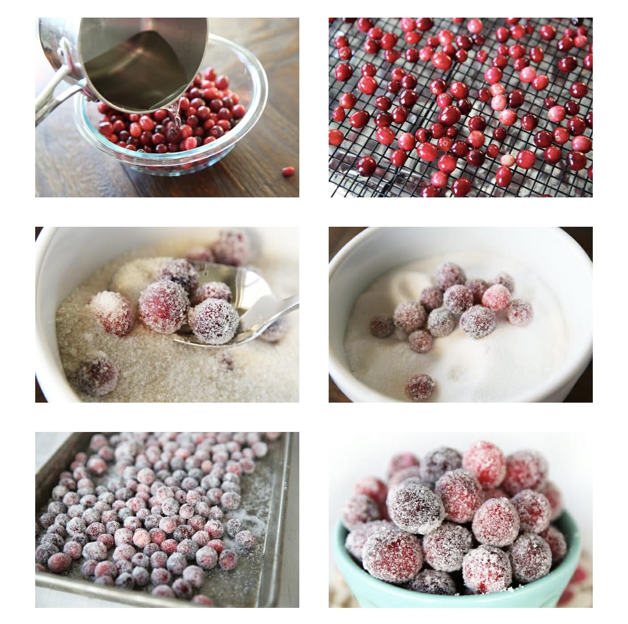 Candied cranberries (sugared cranberries)